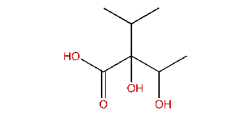 2-Hydroxy-2-(1-hydroxyethyl)-3-methylbutanoic acid